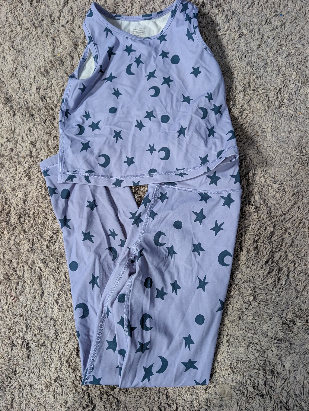 Hanna Andersson Printed Active Tank And Leggings Sz 10